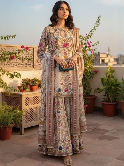 🌙✨ Eid Special Digital Print Three Piece ✨🌸_img_3