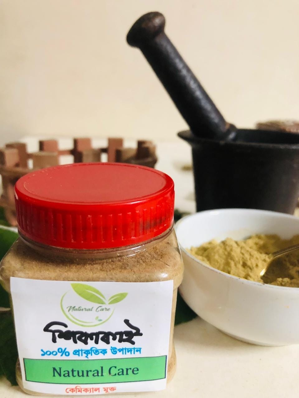 🌿✨ শিকাকাই গুঁড়ো (১২০ গ্রাম)💇‍♀️ প্রাকৃতিক কন্ডিশনার ও চুলের শক্তি বৃদ্ধির উপাদান 💚