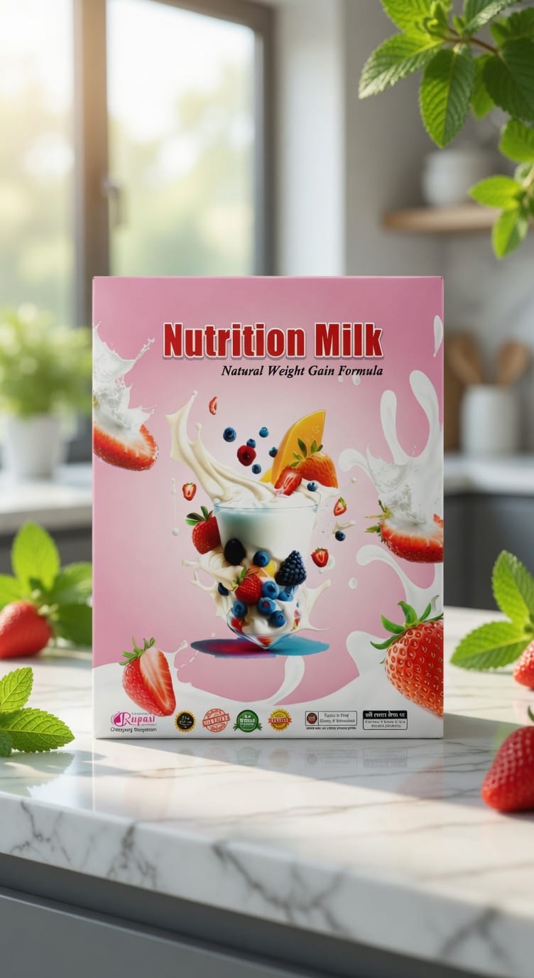 🥛✨ 𝐍𝐮𝐭𝐫𝐢𝐭𝐢𝐨𝐧 𝐌𝐢𝐥𝐤 – Healthy Nutrition & Weight Gain Support 💖🌸